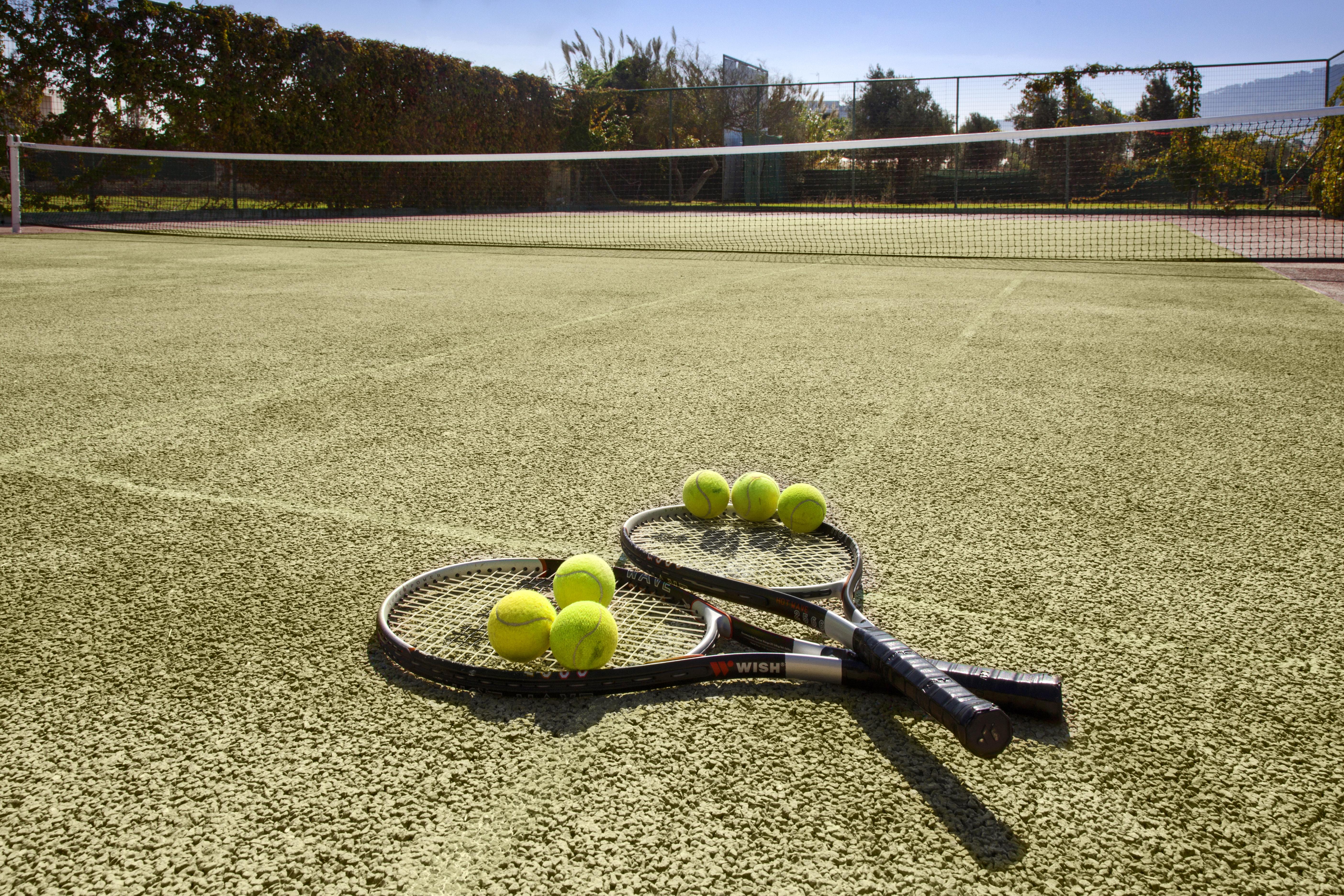 Electra Palace Rhodes Jalisos Zewnętrze zdjęcie Tennis balls and racquets